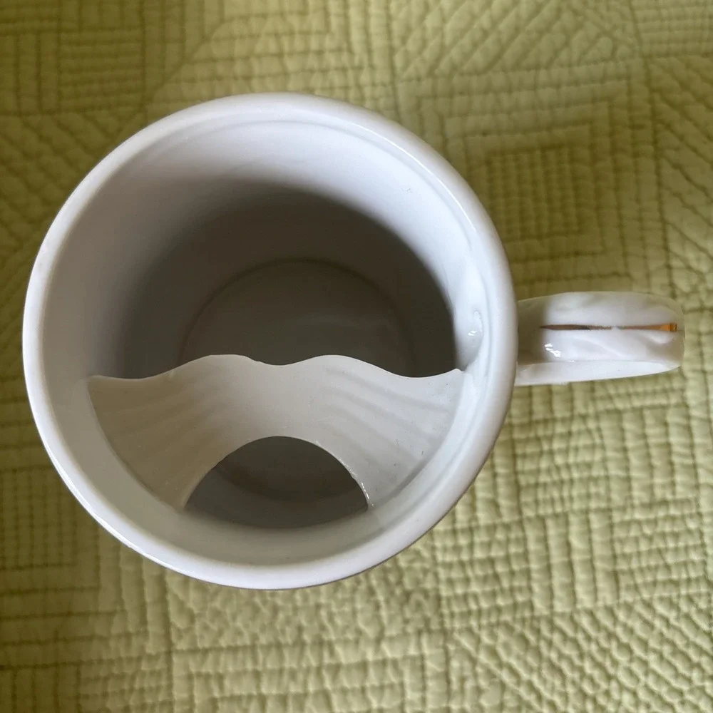 Vintage Lincoln Grant Rosevelt Presidential Shaving Mustache Mug Scroll Handle